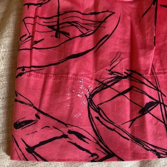 Anthropology/Bread & Butter Hot Pink & Black Patterned Mini Skirt W/Pockets. - Picture 6 of 6